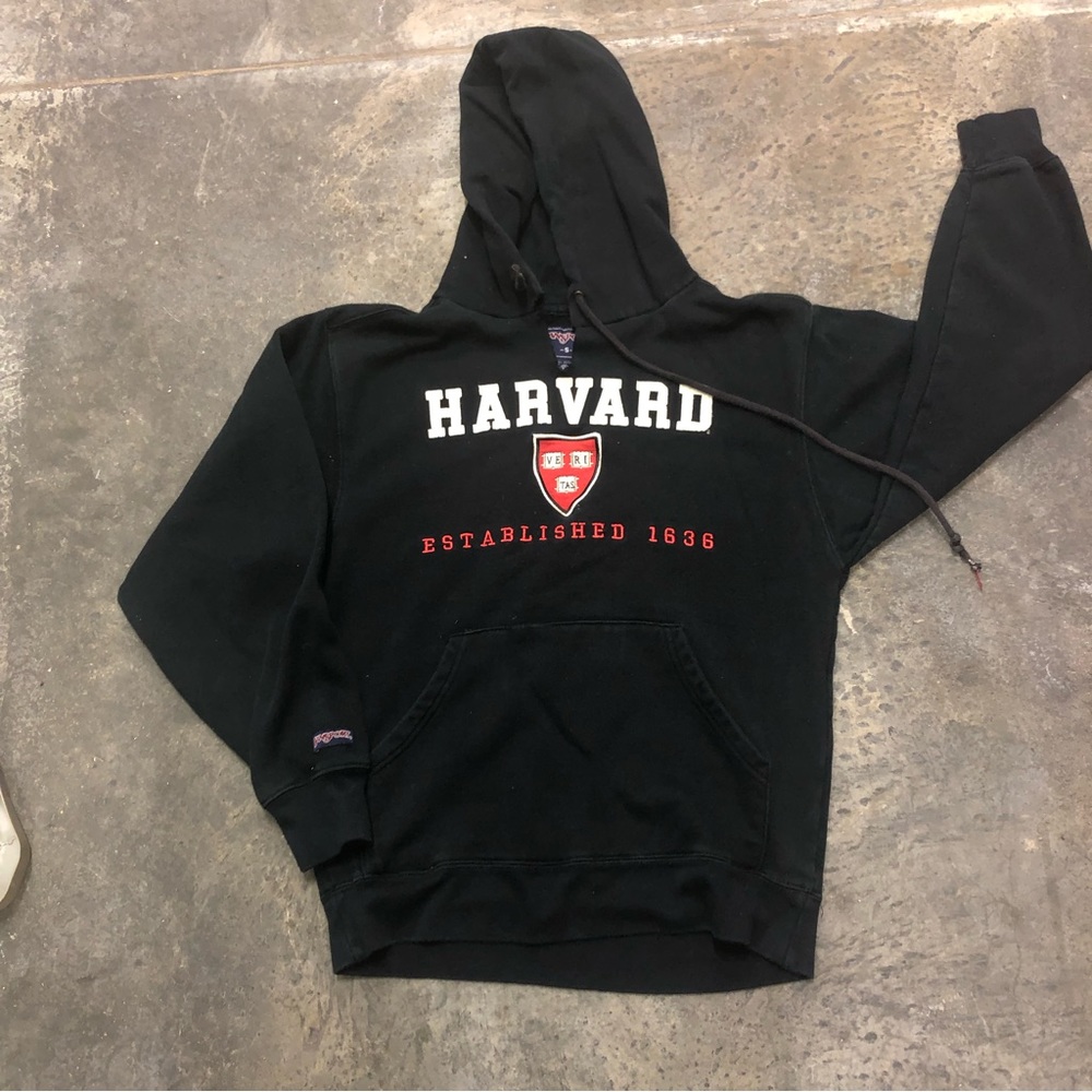 black Harvard  hoodie‎